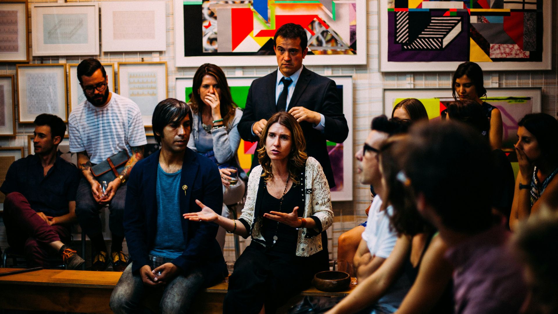 A focus group in BC during a qualitative research.